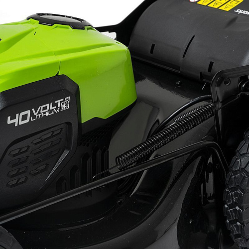 Газонокосилка аккумуляторная Greenworks 40V GD40LM46SPK4 (1хАКБ 4Ач) 46см самоходная