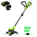 Триммер аккумуляторный Greenworks 24V G24LT301 (1хАКБ 2Ач и ЗУ) 30 см