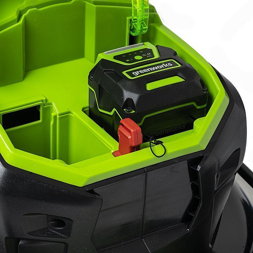Газонокосилка аккумуляторная Greenworks 40V GD40LM46SPK4 (1хАКБ 4Ач) 46см самоходная