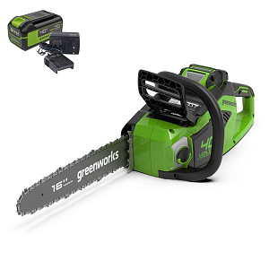 Цепная пила аккумуляторная Greenworks 40V GD40CS18K4 (с 1хАКБ 4Ач и ЗУ) 40 см