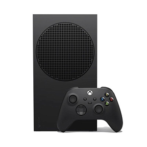 Игровая приставка Microsoft Xbox Series S 1ТB карбоновый черный + переходник