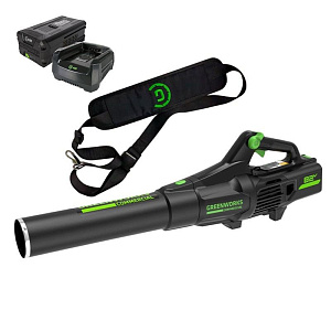 Воздуходув аккумуляторный Greenworks 82V GD82ABIIK5 (1хАКБ 5 Ач и ЗУ)